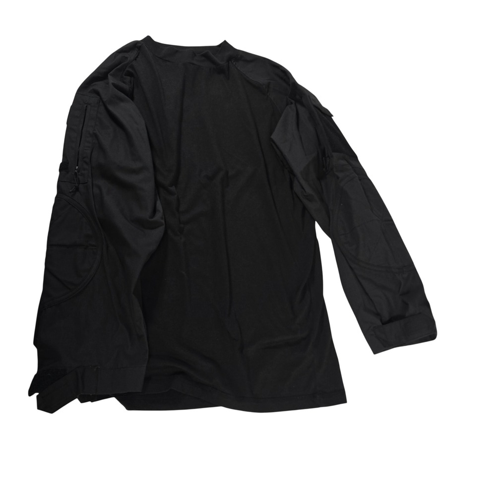 Rothco Black Long Sleeve Tactical‎ Shirt with Pockets and Velcro Men's XL